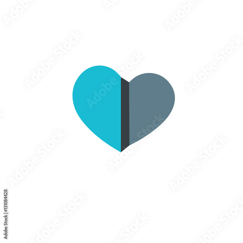 Love Icon. Heart Icon Template 3D