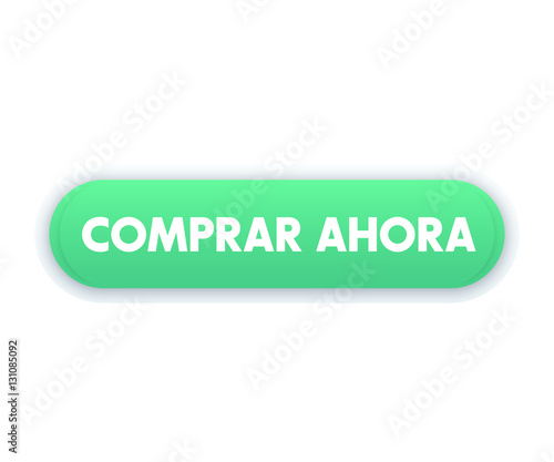 buy now in spanish, trendy green button for web