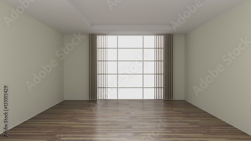 empty room 3D rendering