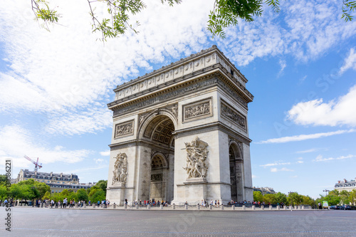 PARIS, FRANCE - August 28, 2016 : Arc de triomphe in Paris, one © ilolab