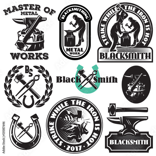 Foto vector set of badges, design elements, templat for logo design on the theme of b