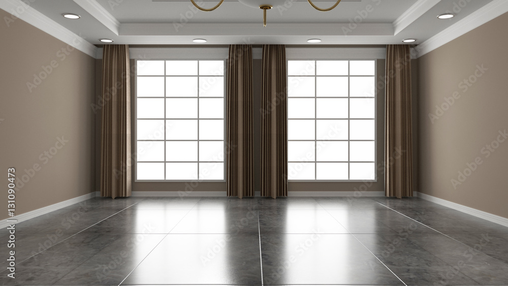 Fototapeta premium empty room 3d rendering