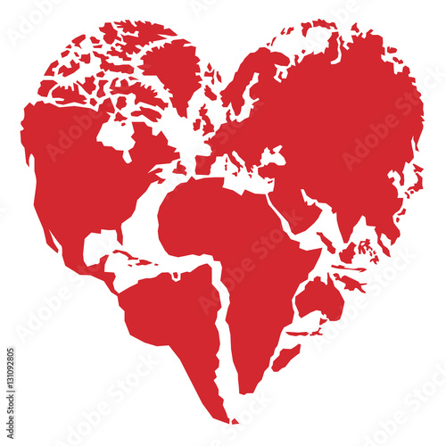 Cœur - planète - terre - environnement