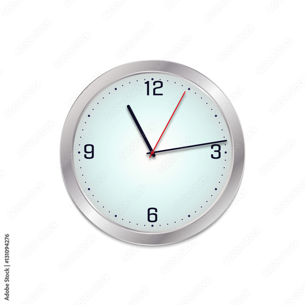Realistic vector illustration of wall clock. Monitor the time. Realistic vector illustration of wall clock. Monitor the time.