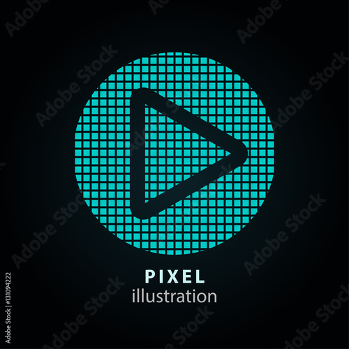 Start - pixel illustration.