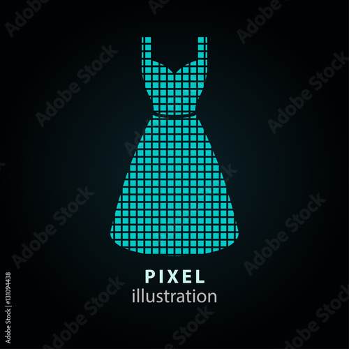 Dress - pixel illustration.