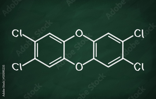 Canvas Print Structural model of DIOXIN