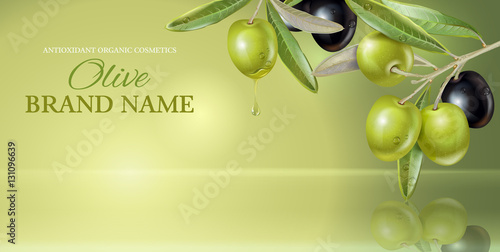 Olive vertical banner