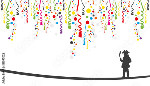 Karneval | Luftschlangen und Konfetti