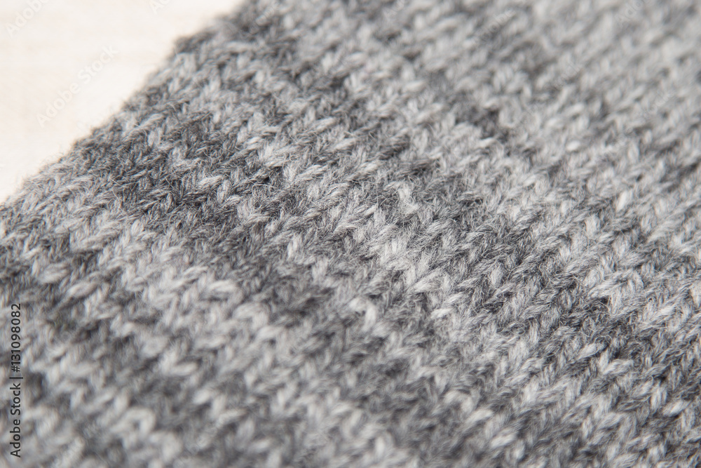 Handmade knitted pattern closeup Handmade knitted pattern closeup