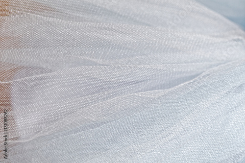 Wallpaper Mural Macro view of sewing dresses. Close Up of fabric mesh for Tutu. Children's dance skirt. Net wedding textile. Torontodigital.ca