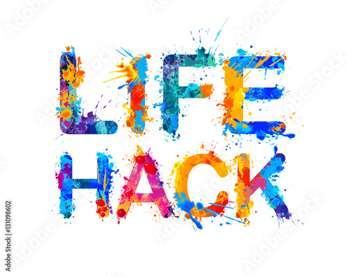 Life hack. Splash paint