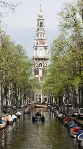 Canvas Print Canale di Amsterdam