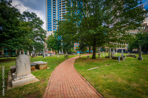 Cemetery in the historic Fourth Ward of Charlotte, North Carolin