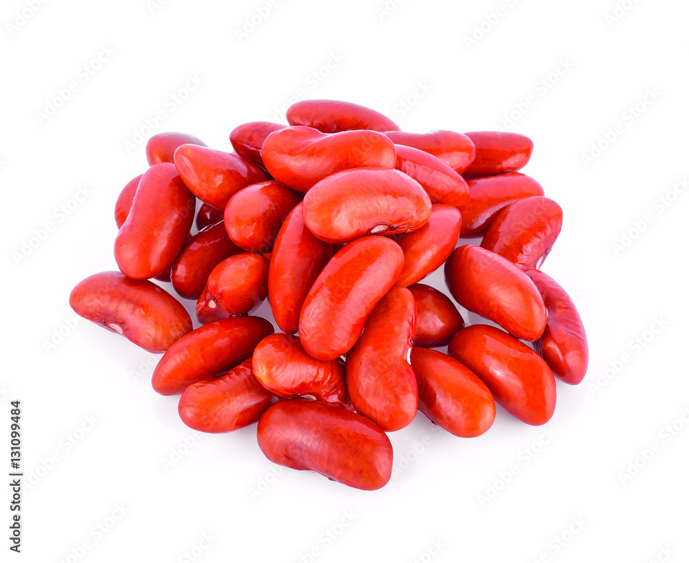Kidney bean on white background Kidney bean on white background