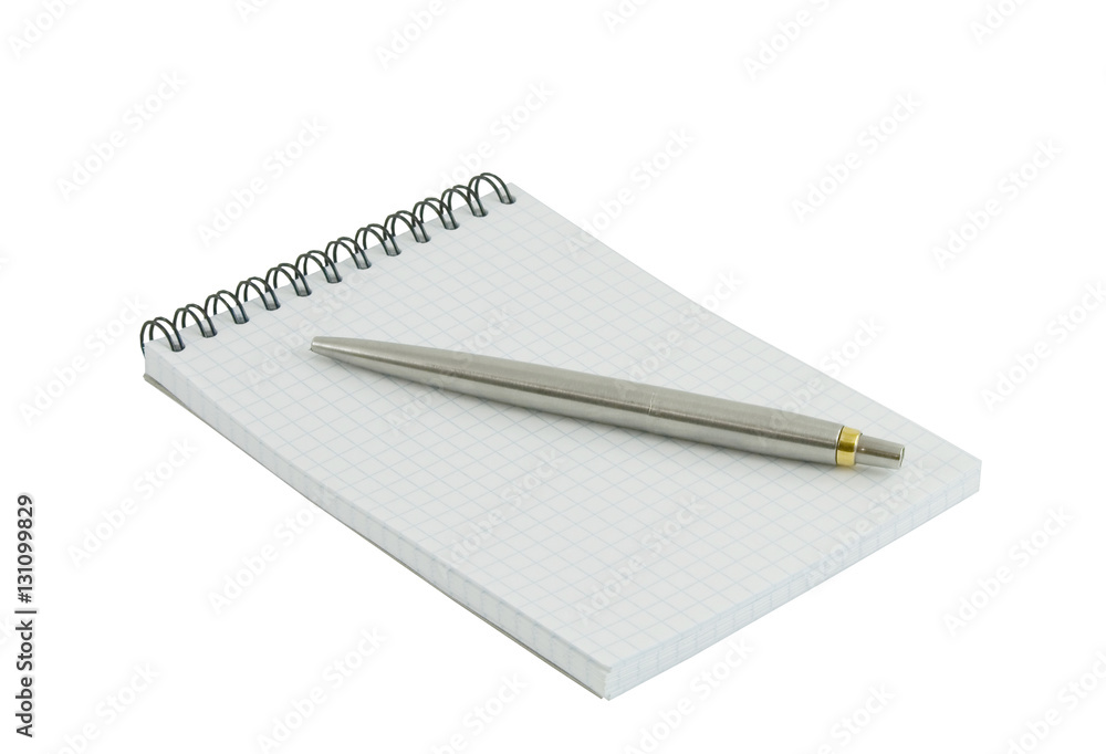 spiral lined notebook isolated on white spiral lined notebook isolated on white