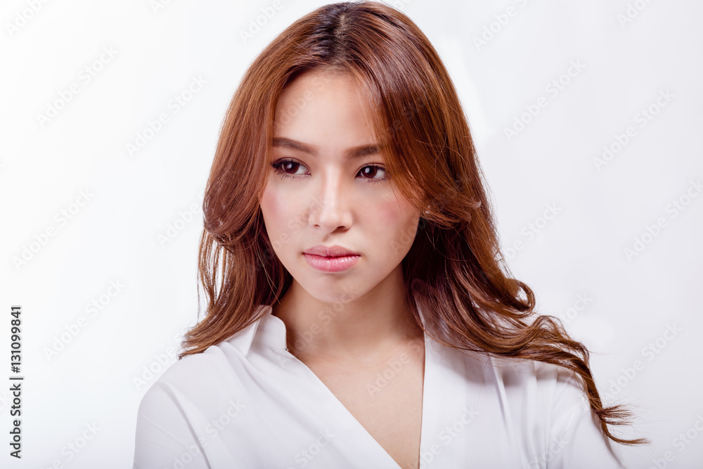 Beauty shot of Asian American woman