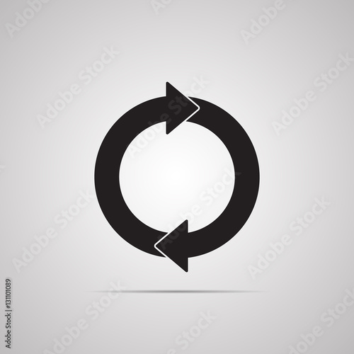 символ плоский для веб circulation цикл круговорот стрелки photo