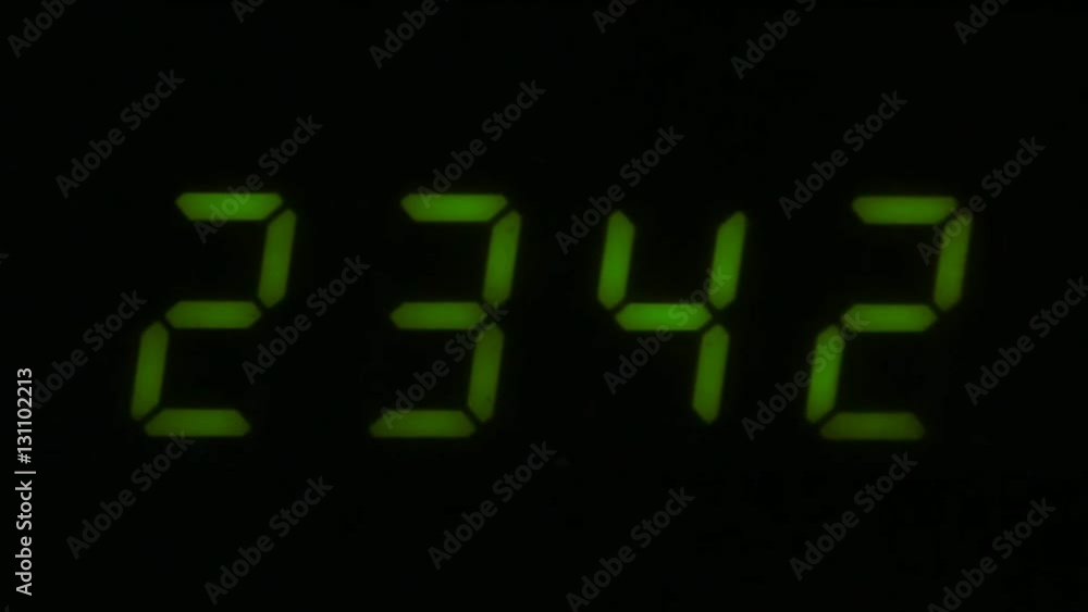 Digital led counter from twenty-three Digital led counter from twenty-three