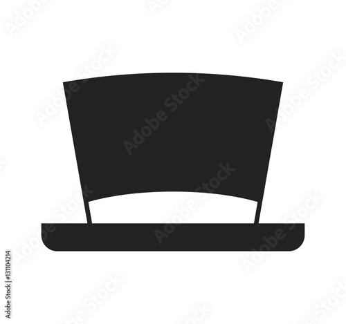 hat accessory hipster style vector illustration design