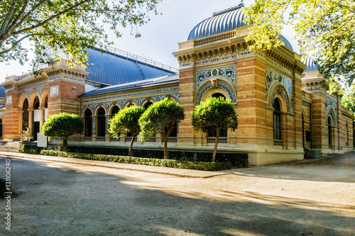 Palace Velasquez in Buen Retiro Park, Madrid, Spain. photo