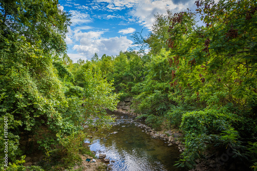 Little Sugar Creek, at Freedom Park, in Charlotte, North Carolin © jonbilous