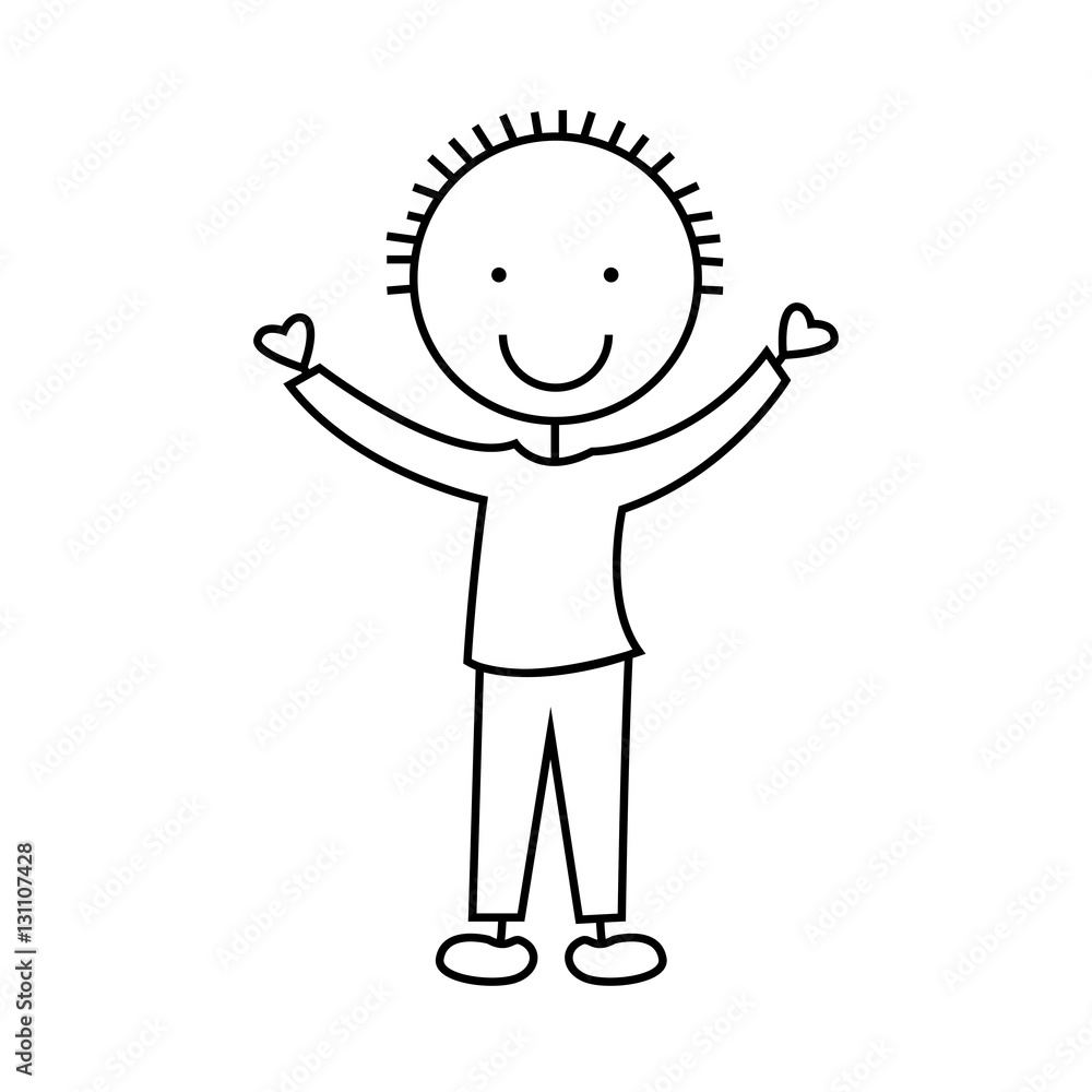 cute boy character icon vector illustration design cute boy character icon vector illustration design