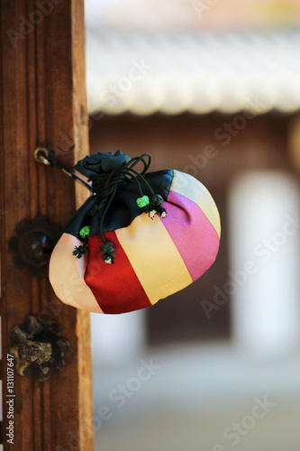 korean traditional a lucky bag,new year's image,신년, 복주머니