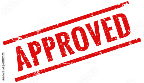 Approved stamp red 