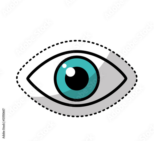 human eye symbol icon vector illustration design