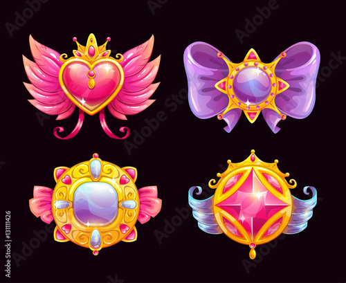 Cute fantasy decorative precious awards set.