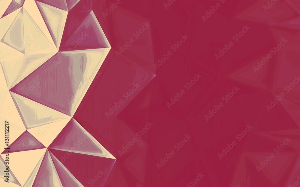 Fototapeta premium Dark Red Background Triangles
