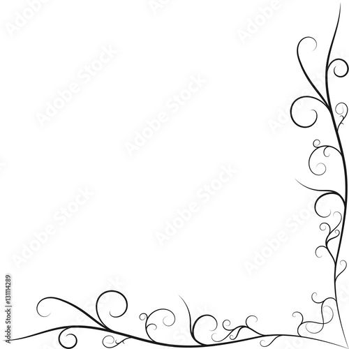 Floral background ornament