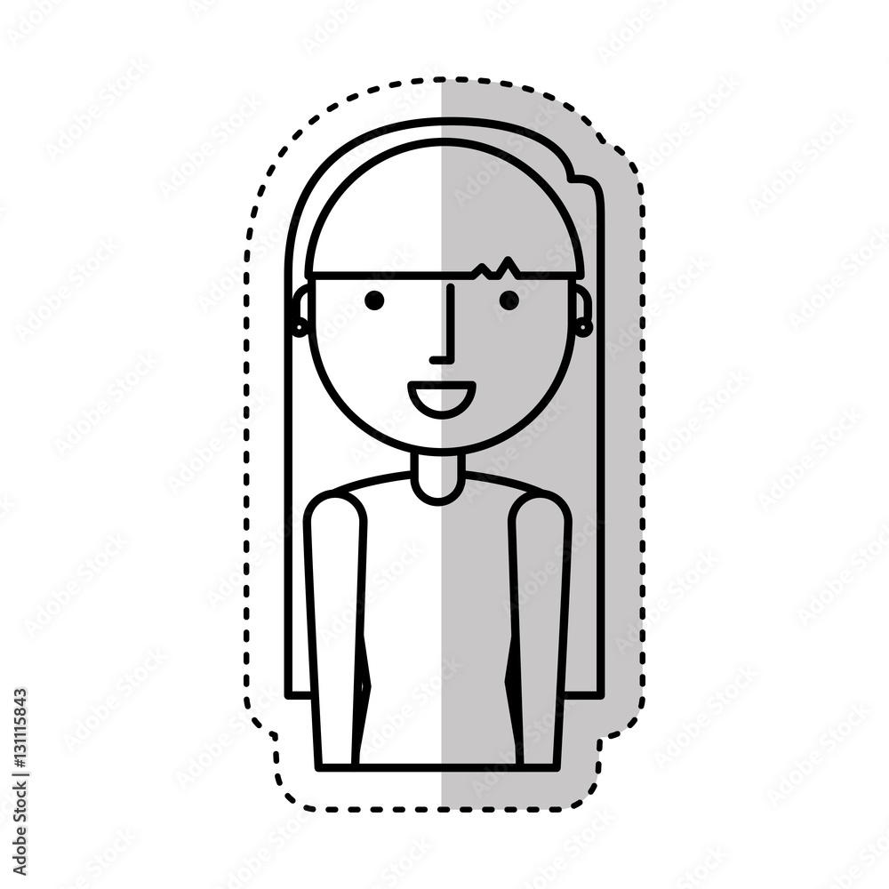 young woman avatar character vector illustration design young woman avatar character vector illustration design