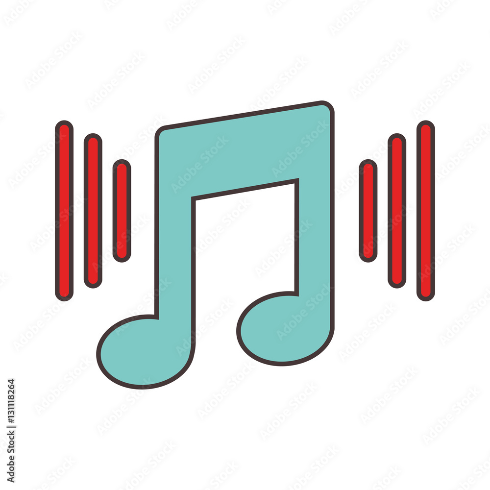 music note isolated icon vector illustration design music note isolated icon vector illustration design