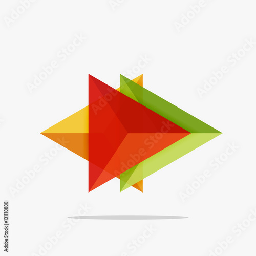 Free Download Blank triangle layout business template - GFXLoad