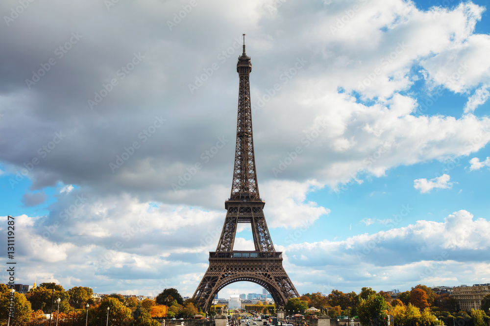 Cityscape of Paris with the Eiffel tower