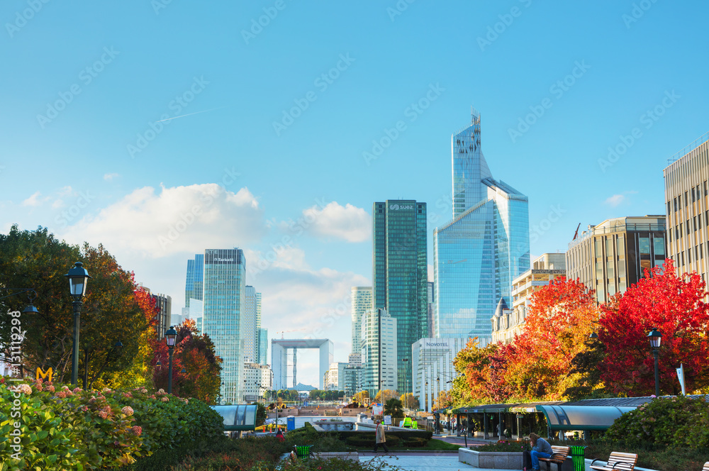 La Defense business district in Paris