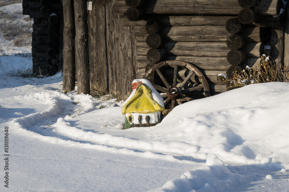 Naklejka premium Winter in Ukraine