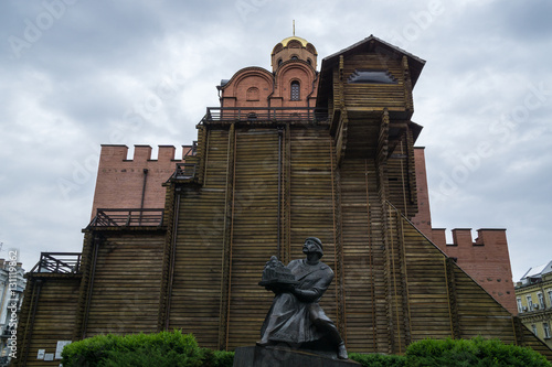 Golden Gate, Ancient medieval fortress, Kiev, Ukraine photo