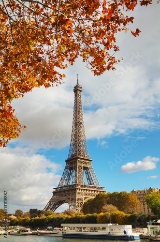 Obraz na płótnie Cityscape of Paris with the Eiffel tower w salonie