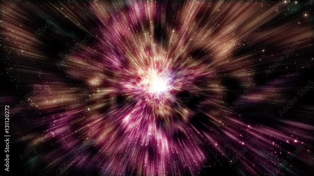 Space 2149: Flying through star fields in space (Loop).