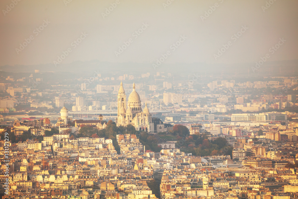 Aerial view of Paris