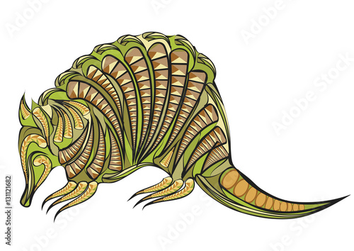 armadillo. ethnic design