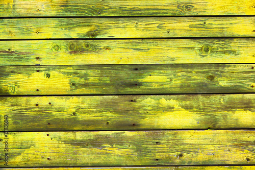 Aged plank yellow. The texture of natural wood. Vintage bright background. Grunge style