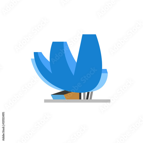Art Science Museum vector icon
