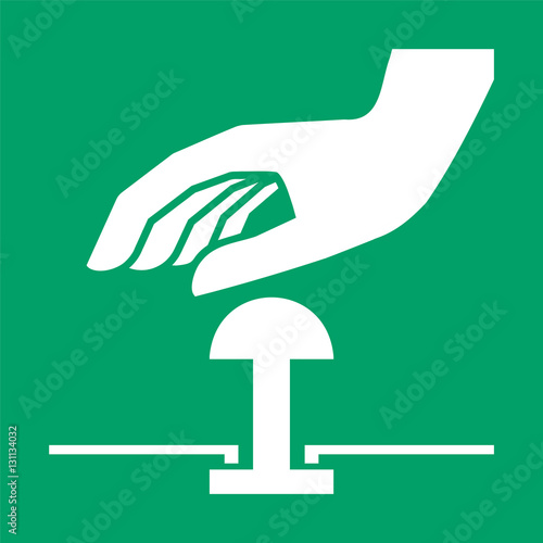 ISO 7010 E020 Emergency stop button