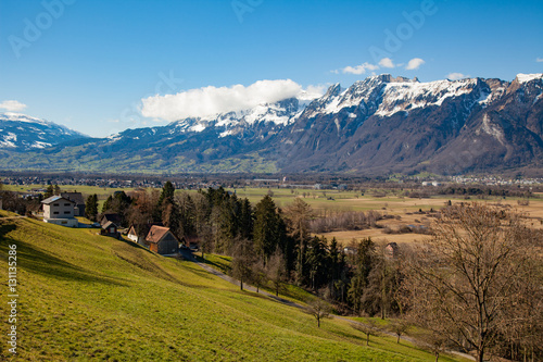 Blick ins Rheintal bei Feldkirch