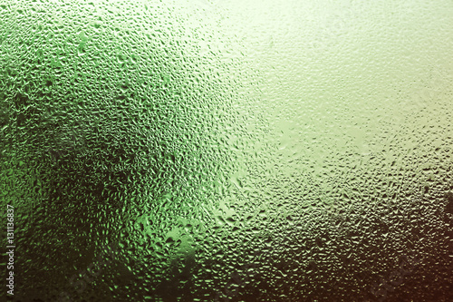 Condensation on the glass for background,vintage tone