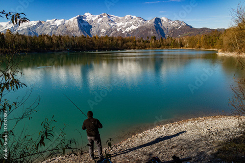 Angler am See in Vorarlberg